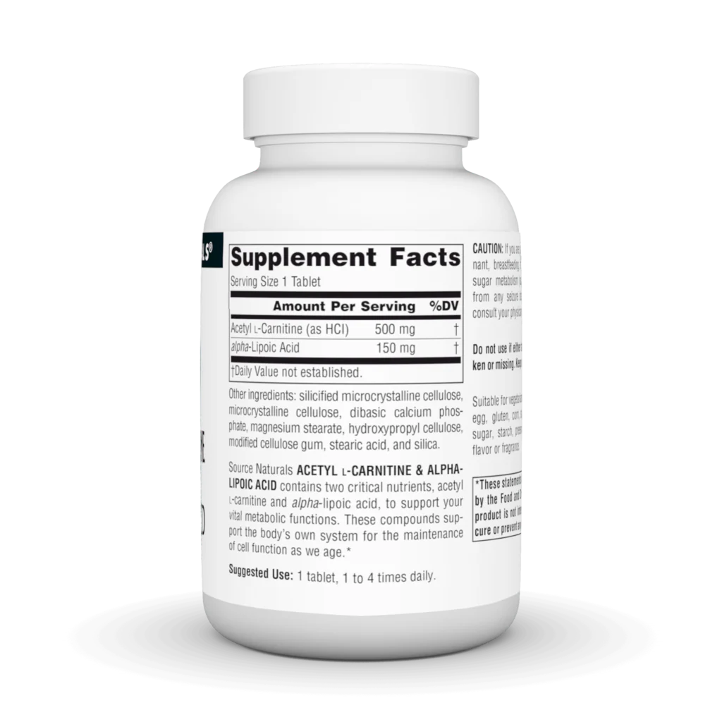 Acetyl L-Carnitine & Alpha-Lipoic Acid - Image 5