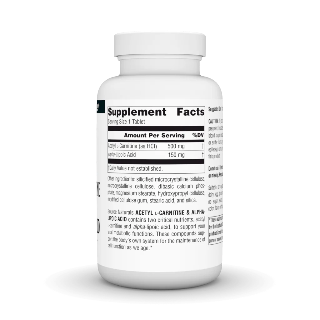 Acetyl L-Carnitine & Alpha-Lipoic Acid - Image 8